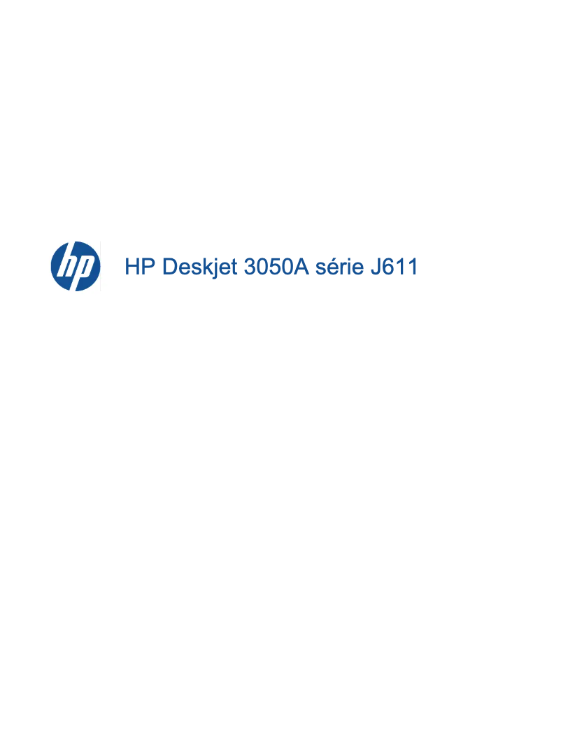 Page n°1 - Manuel utilisateur HP Deskjet 3050A J611