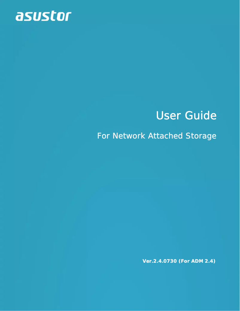Page n°1 - Manuel utilisateur Asustor AS7012RD