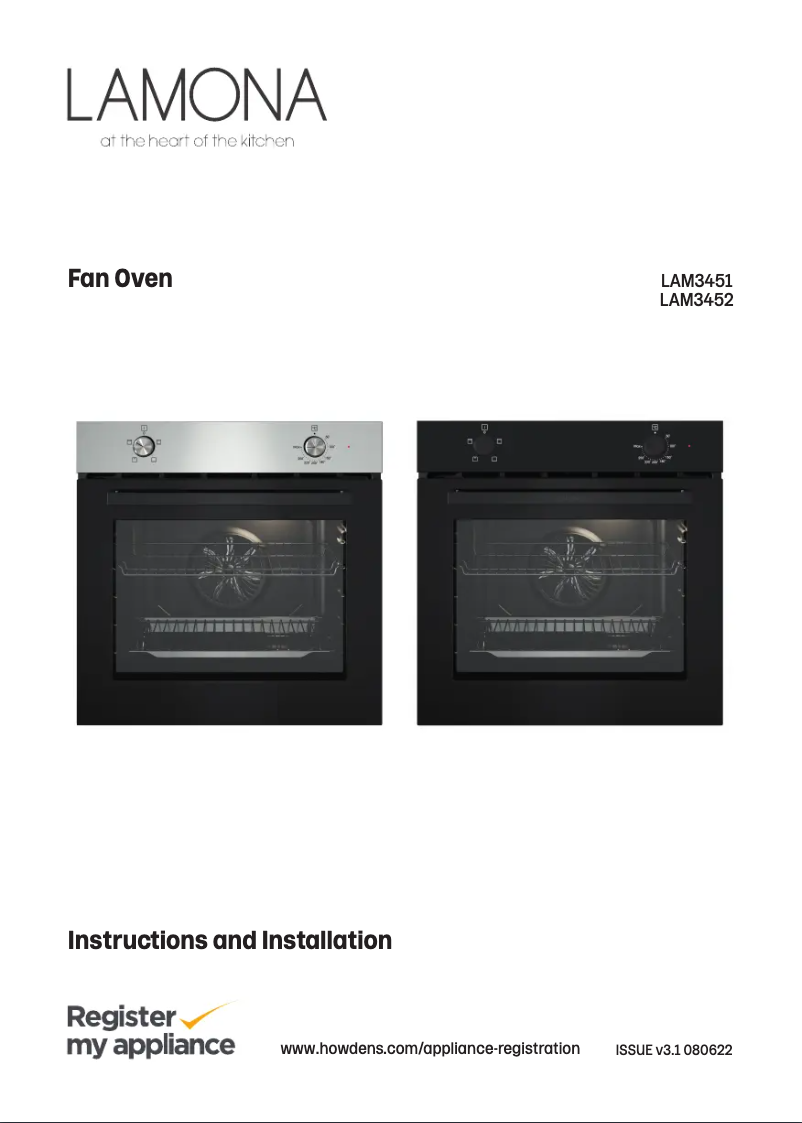 Page n°1 - Manuel utilisateur Lamona LAM3452