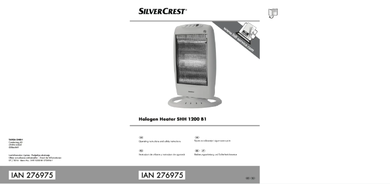 Image de la première page du manuel de l'appareil SHH 1200 B1