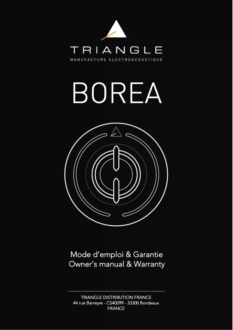 Página 1 del manual Manual de usuario Triangle Borea