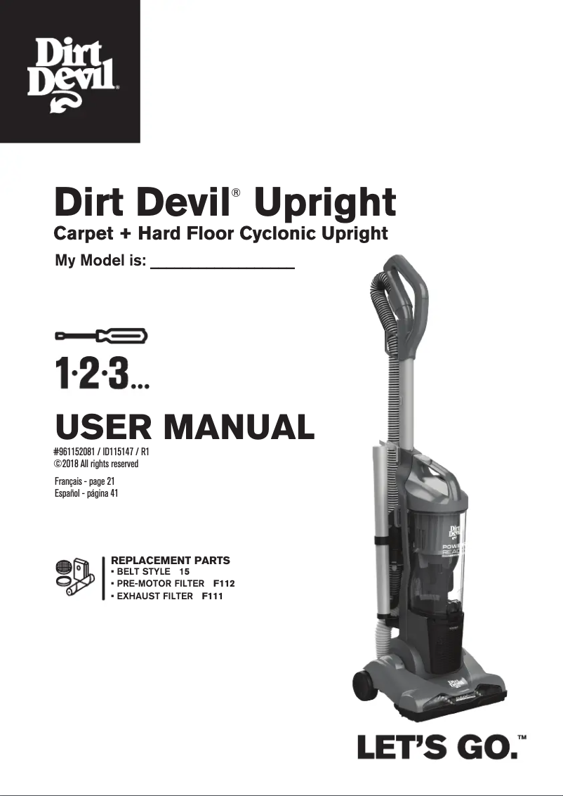 Image de la première page du manuel de l'appareil Endura Reach