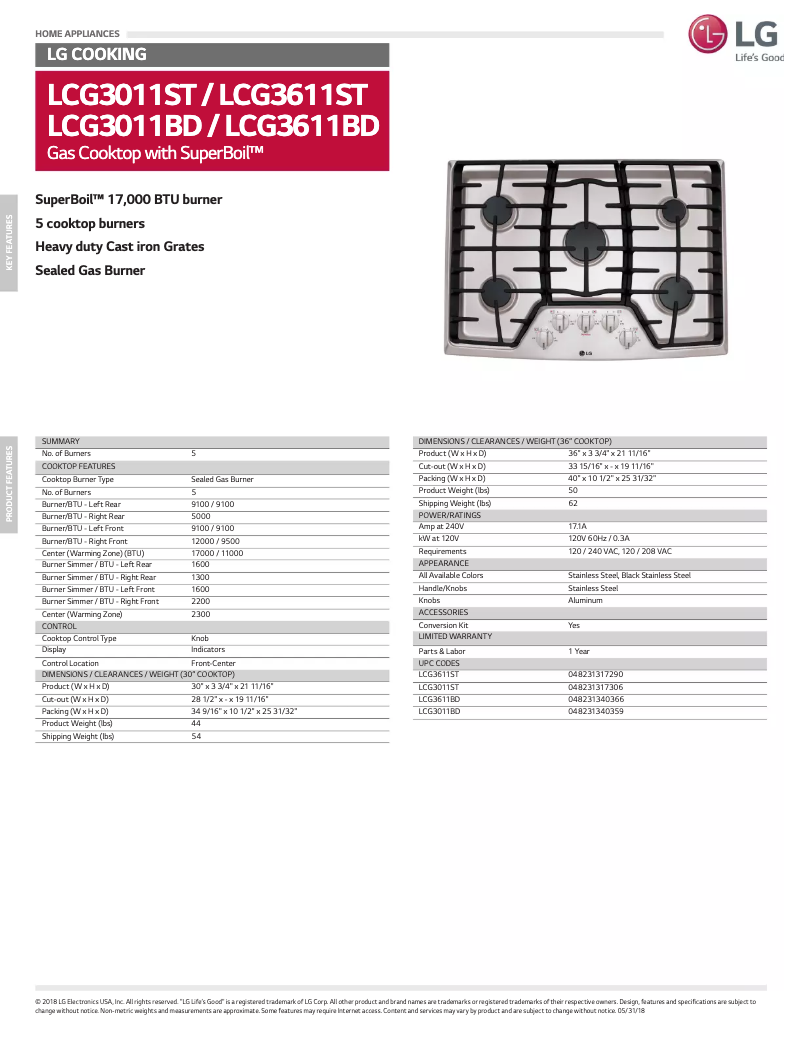 Image de la première page du manuel de l'appareil LCG3011BD