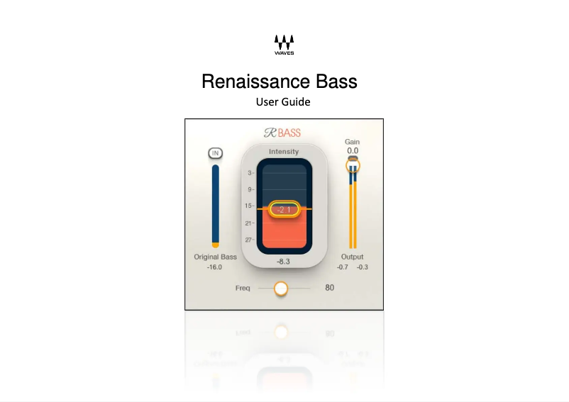 Image de la première page du manuel de l'appareil Renaissance Bass