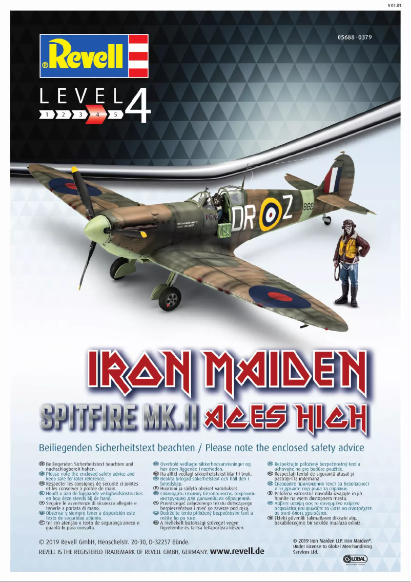 Page n°1 - Manuel utilisateur Revell Spitfire Mk.II Aces High Iron Maiden