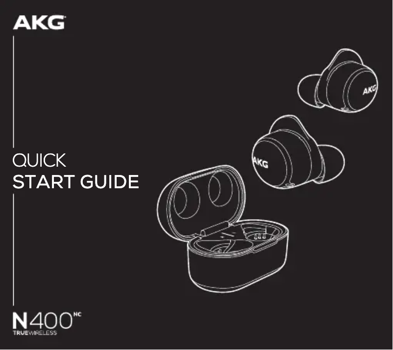 Page 1 de la notice Manuel utilisateur AKG N400NC TWS