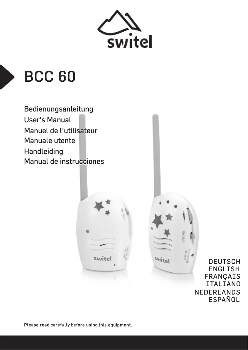 Page n°1 - Manuel utilisateur Switel BCC60