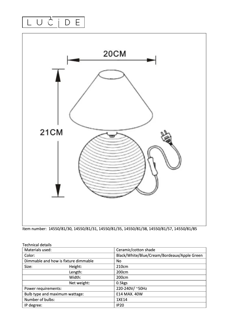 Image de la première page du manuel de l'appareil Kaddy 14550/81/38