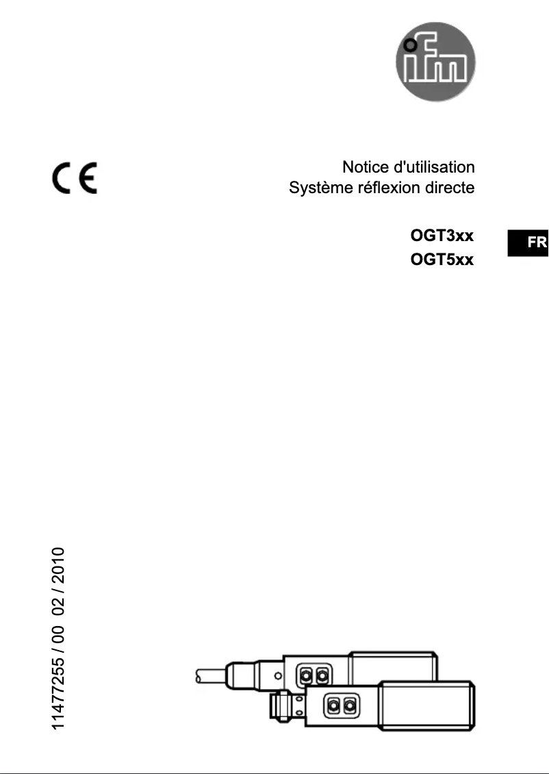 Page 1 de la notice Manuel utilisateur IFM OGT500