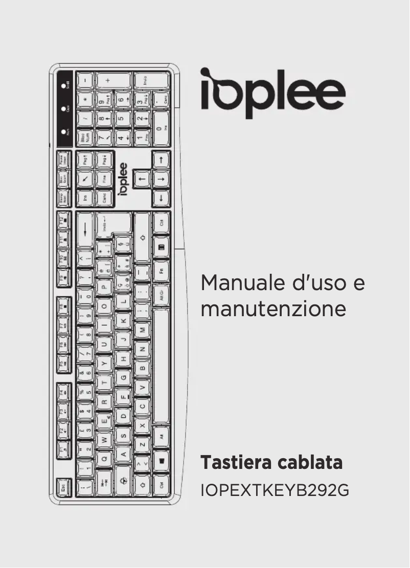 Page 1 de la notice Manuel utilisateur IOPLEE IOPEXTKEYB292G