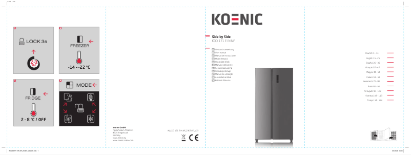 Page n°1 - Manuel utilisateur Koenic KDD 171 E IN NF