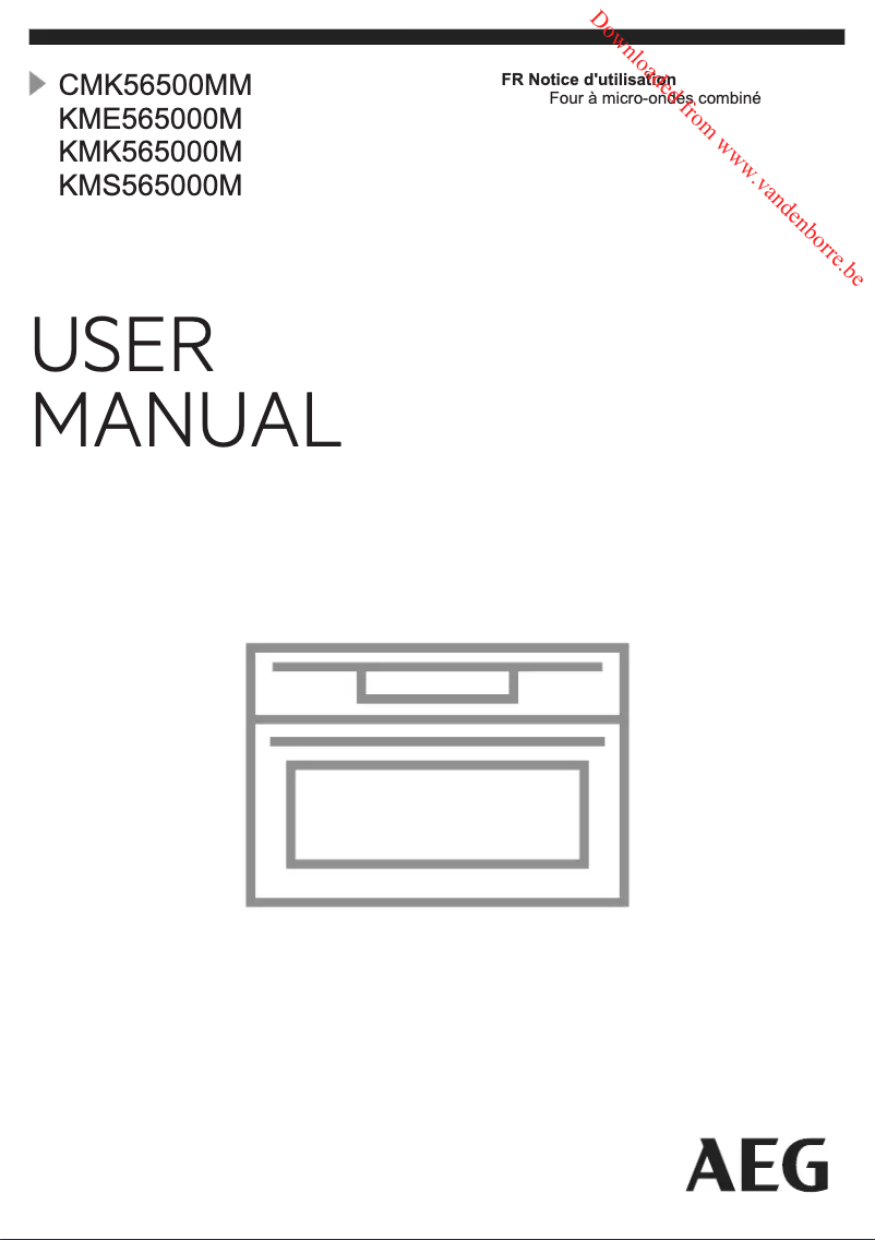 Page 1 de la notice Manuel utilisateur AEG KME565000M