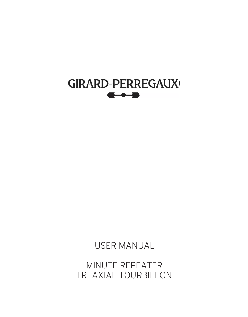 Page 1 de la notice Manuel utilisateur Girard-Perregaux Bridges 99830-52-001-BA6A