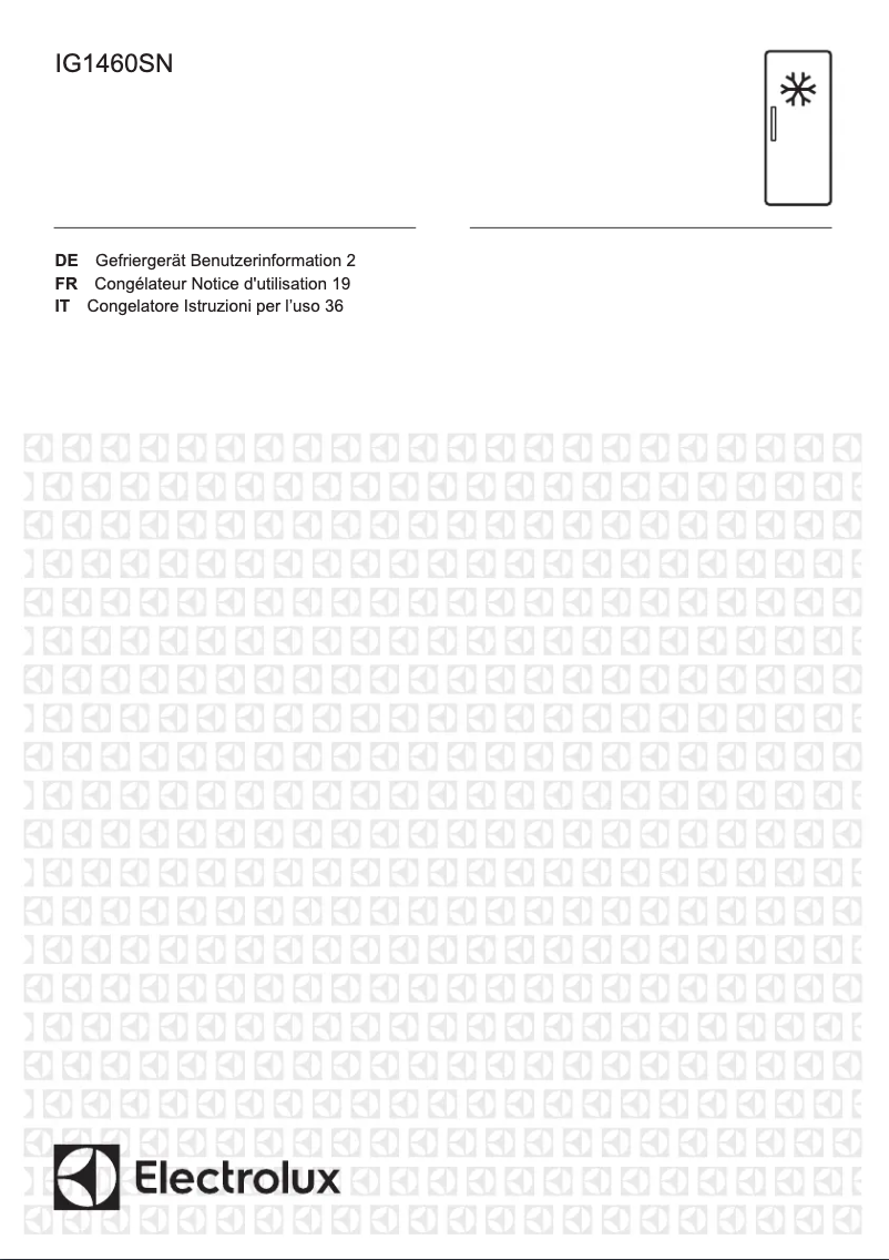 Image de la première page du manuel de l'appareil IG1460SN