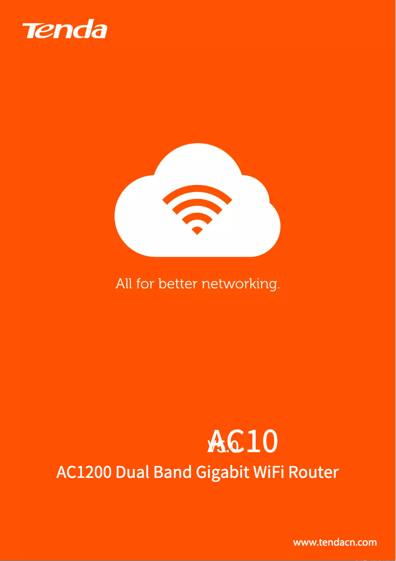 Page n°1 - Fiche technique Tenda AC10 v5.0