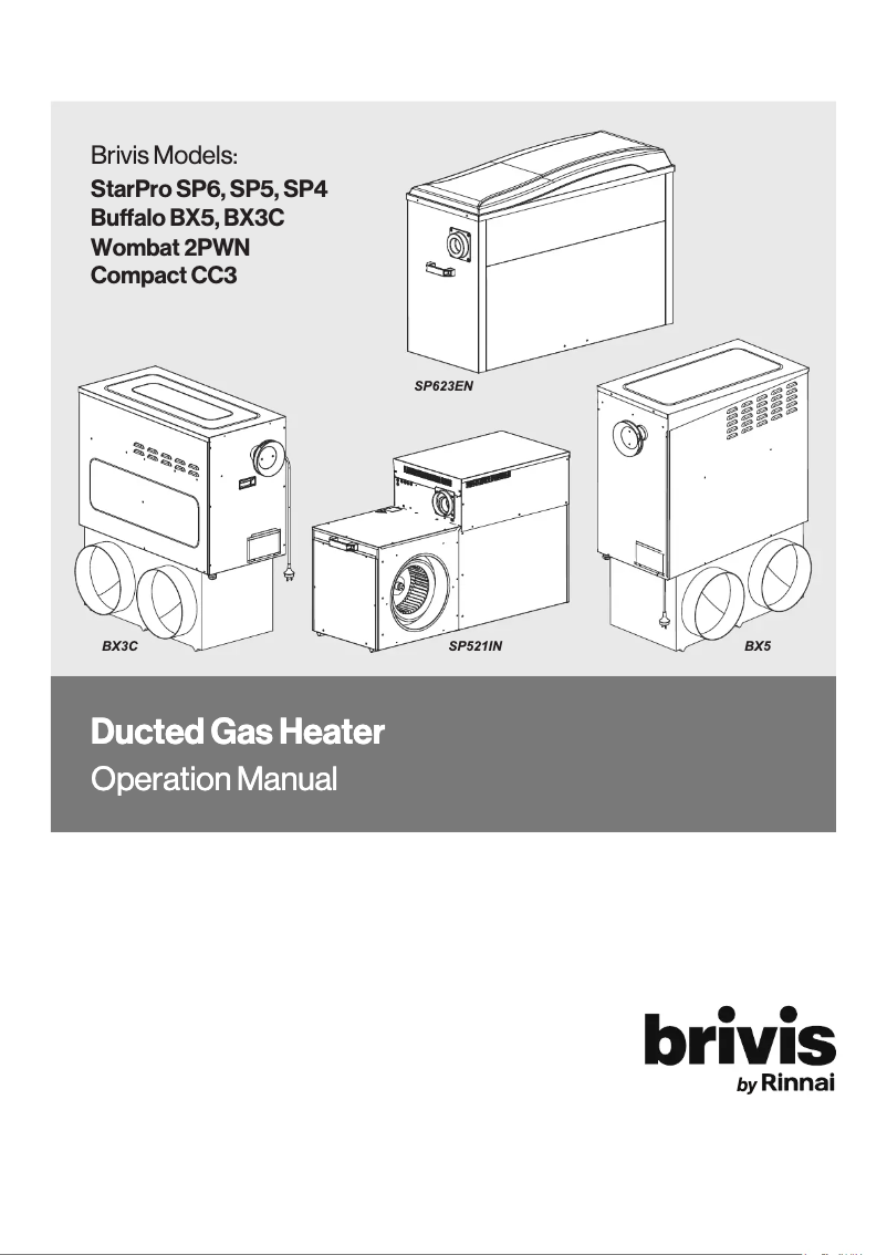 Page n°1 - Manuel utilisateur Brivis Buffalo BX520