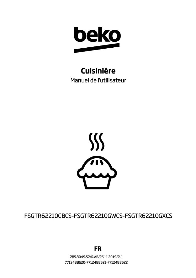 Page n°1 - Manuel utilisateur Beko FSGTR62210GXCS