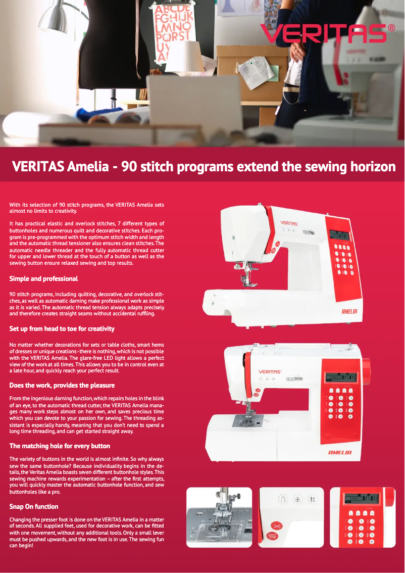 Page n°1 - Fiche technique Veritas Amelia