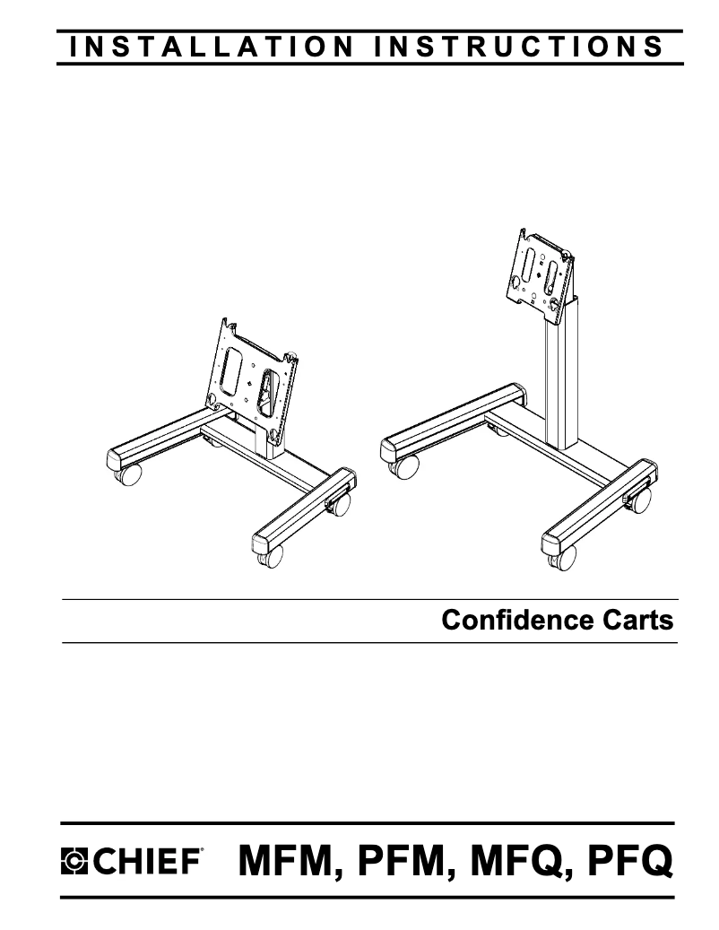 Page 1 de la notice Manuel utilisateur Chief MFM-6000S