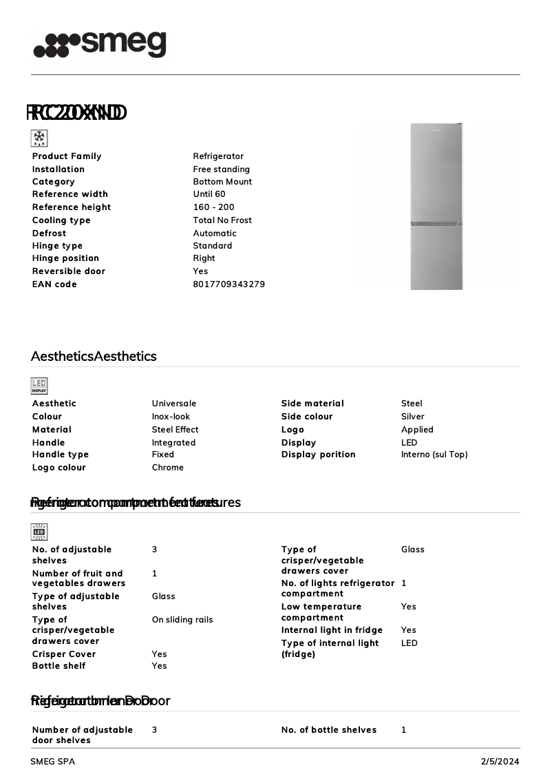 Image de la première page du manuel de l'appareil RC20XND