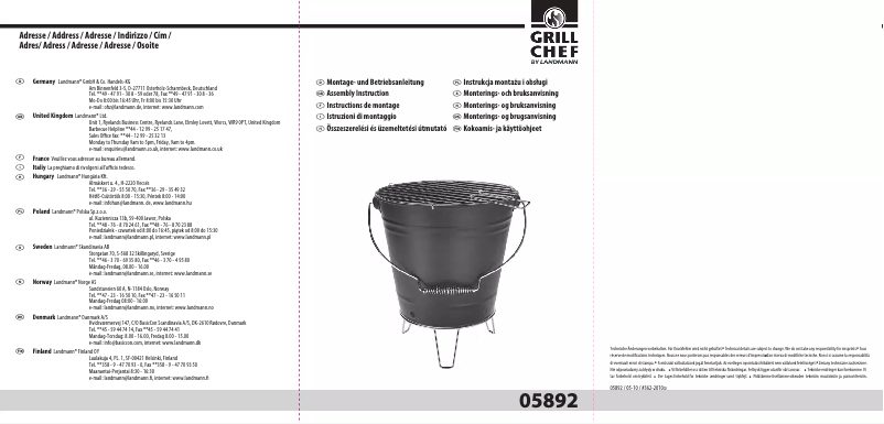 Image de la première page du manuel de l'appareil 5892