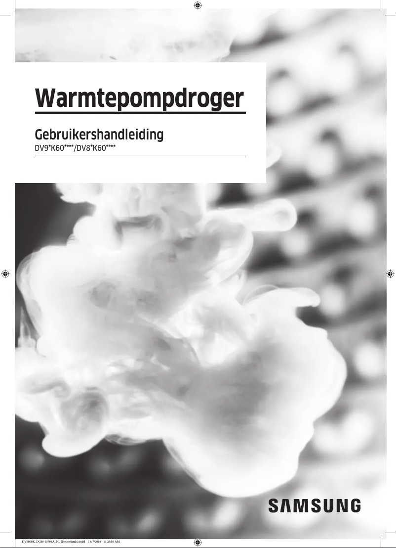 Page 1 de la notice Manuel utilisateur Samsung DV90K6000CW