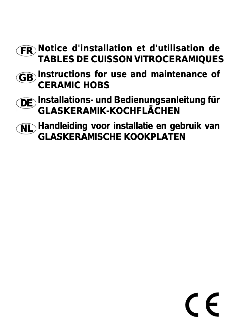 Page 1 de la notice Manuel utilisateur Etna 1358WT