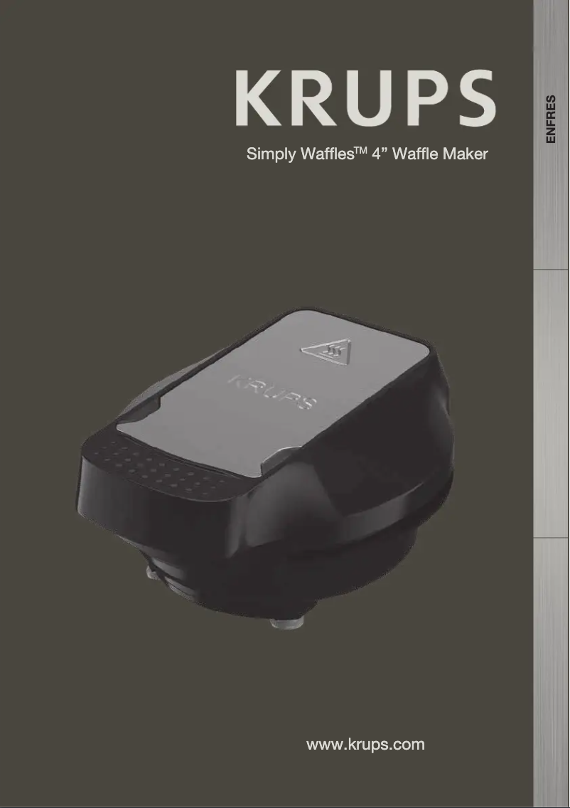 Page 1 de la notice Manuel utilisateur Krups Simply Waffles WD222D50