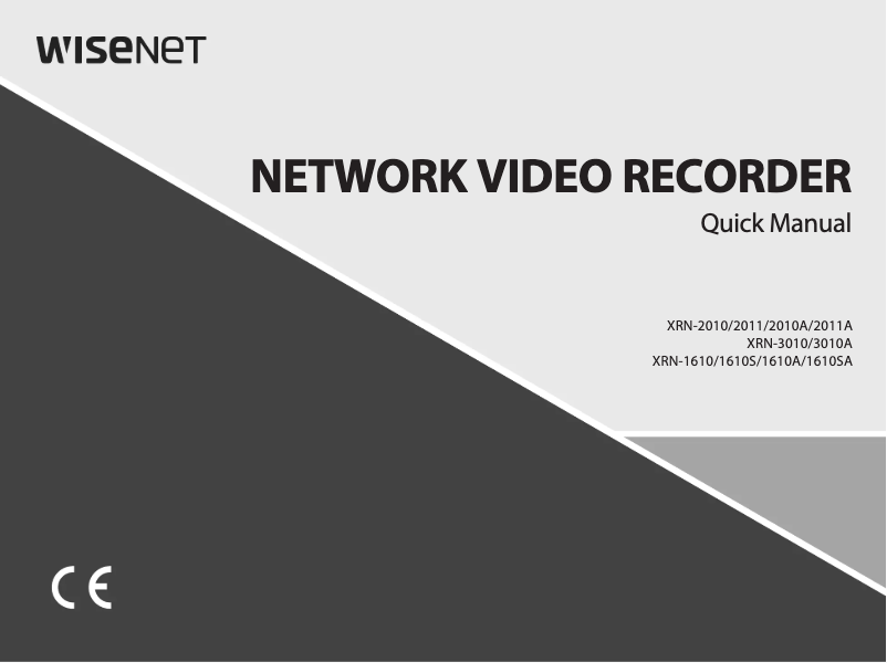 Page n°1 - Manuel utilisateur Hanwha XRN-2010A