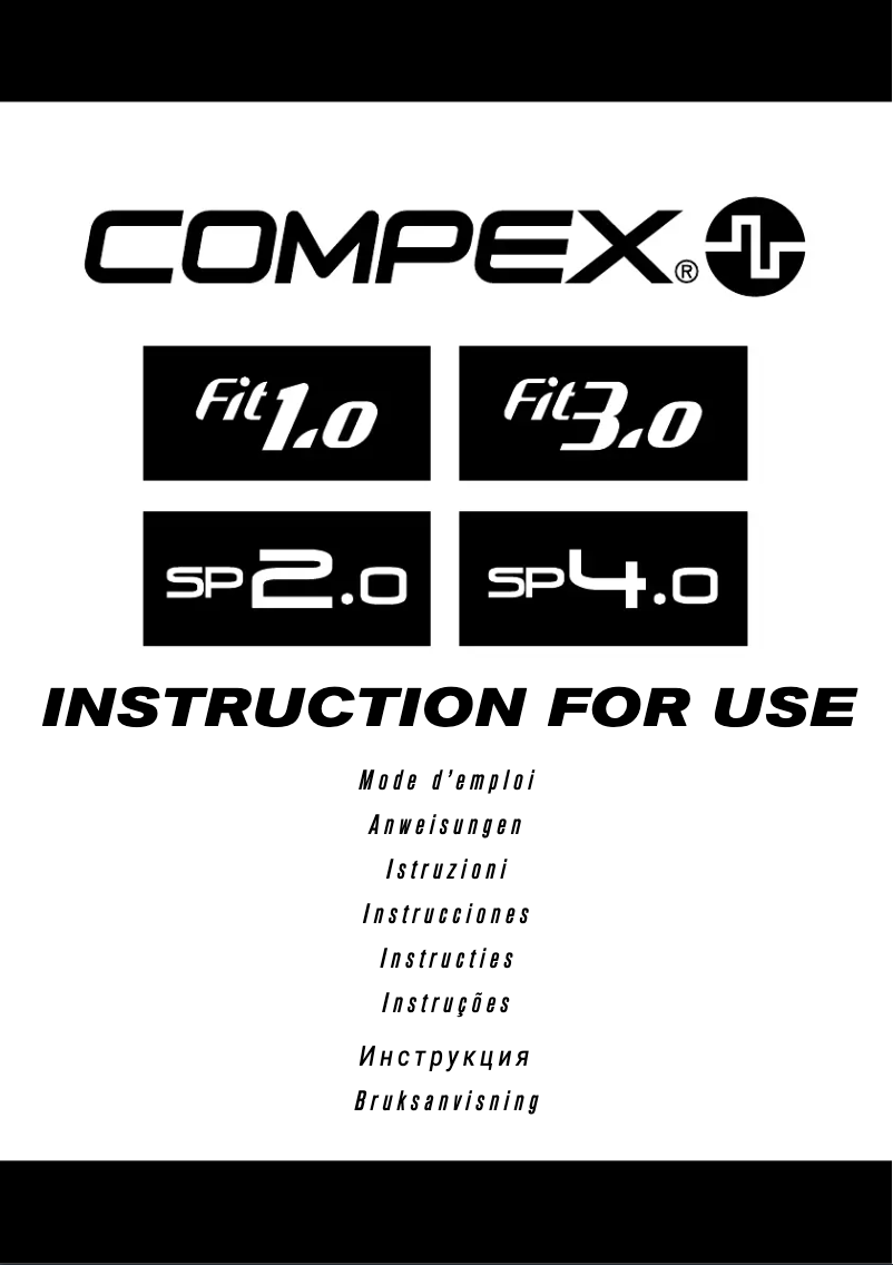 Page n°1 - Manuel utilisateur Compex Fit 3.0