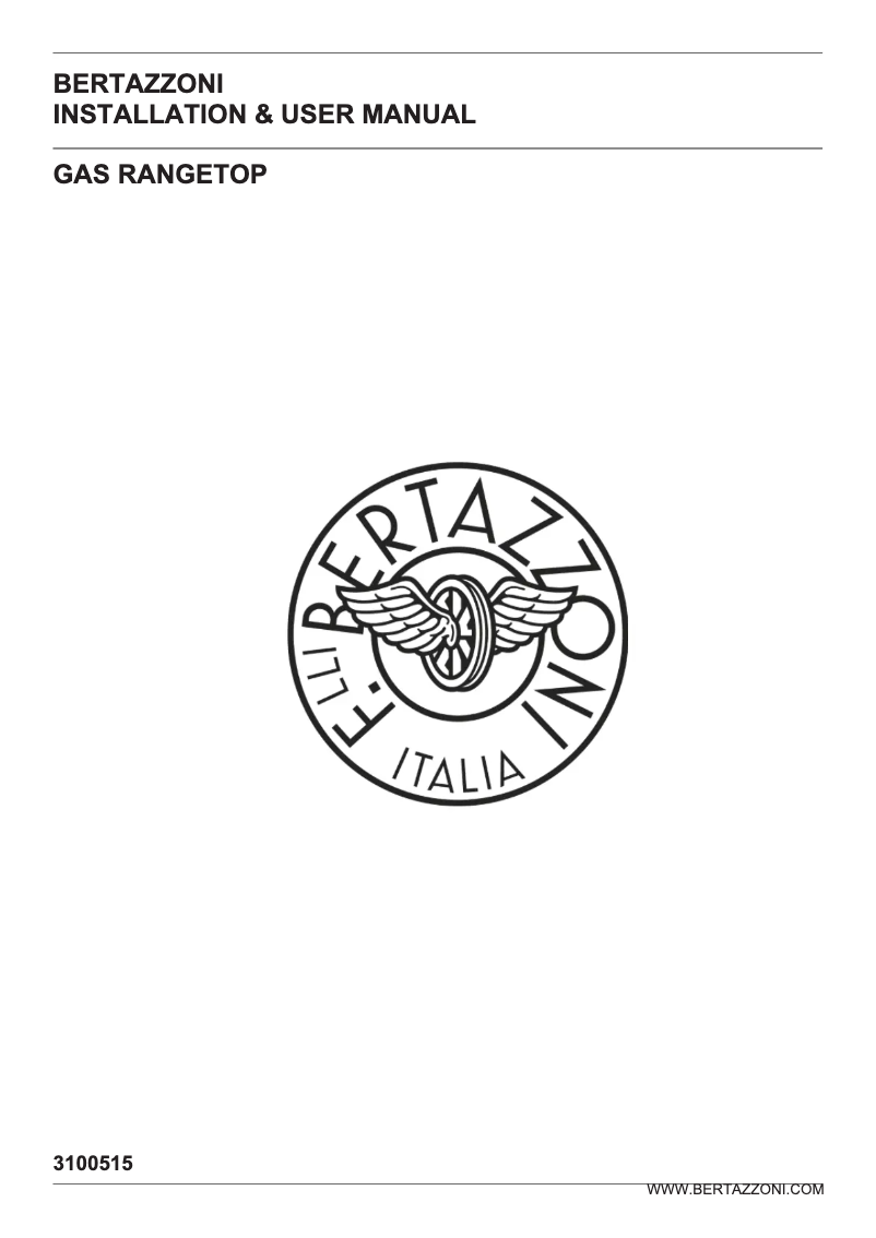 Page 1 de la notice Guide d'installation Bertazzoni MAST366RTXE