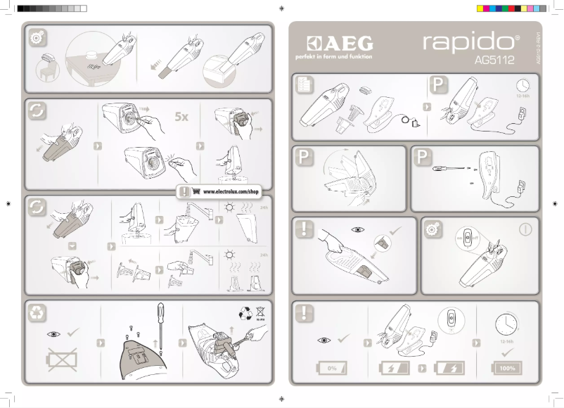 Page n°1 - Manuel utilisateur AEG AG6108