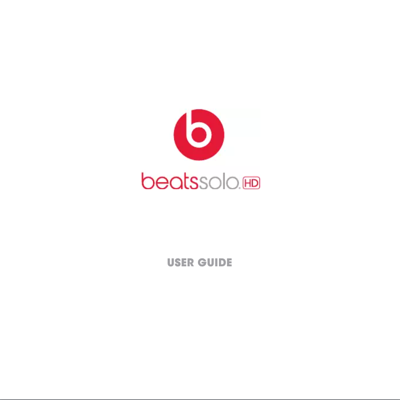 Page 1 de la notice Manuel utilisateur Beats Solo 3 Wireless