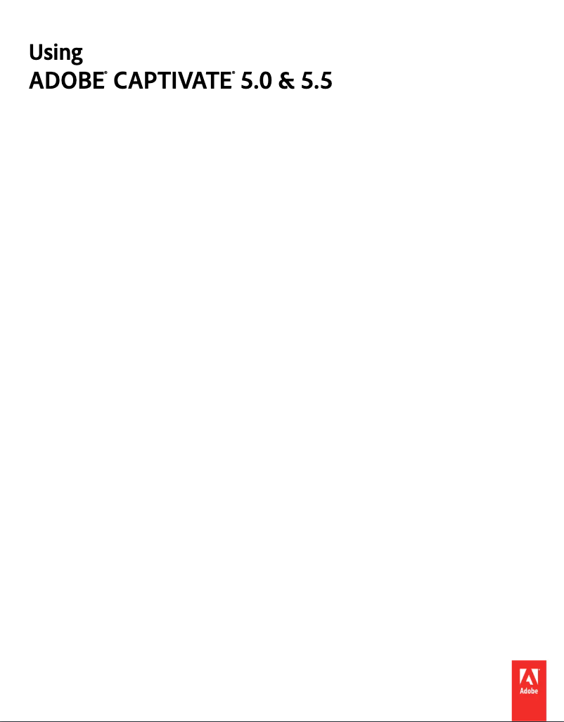 Page n°1 - Manuel utilisateur Adobe Captivate 5.0