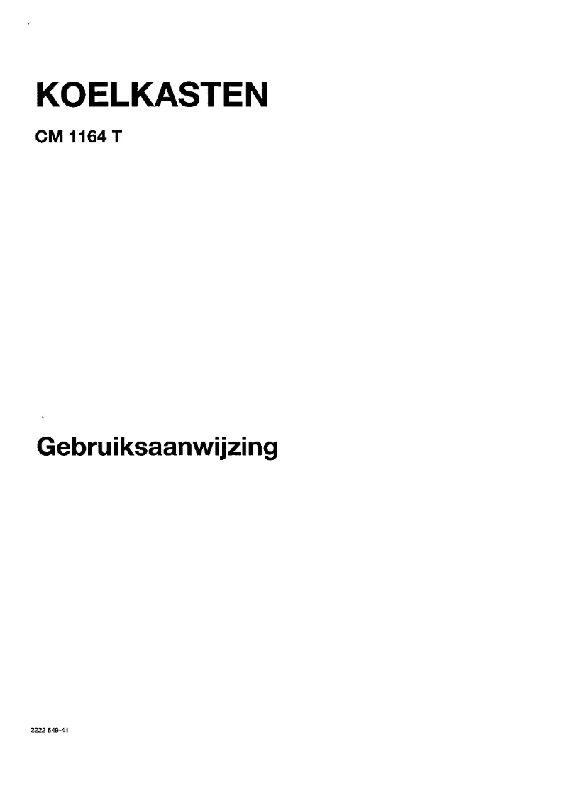 Page 1 de la notice Manuel utilisateur Marynen CM 1164 T