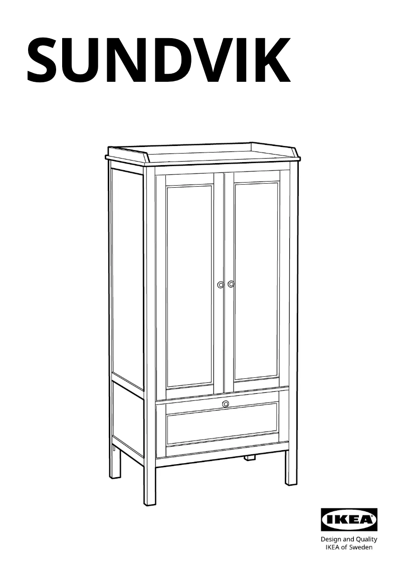 Image de la première page du manuel de l'appareil SUNDVIK 203.688.32