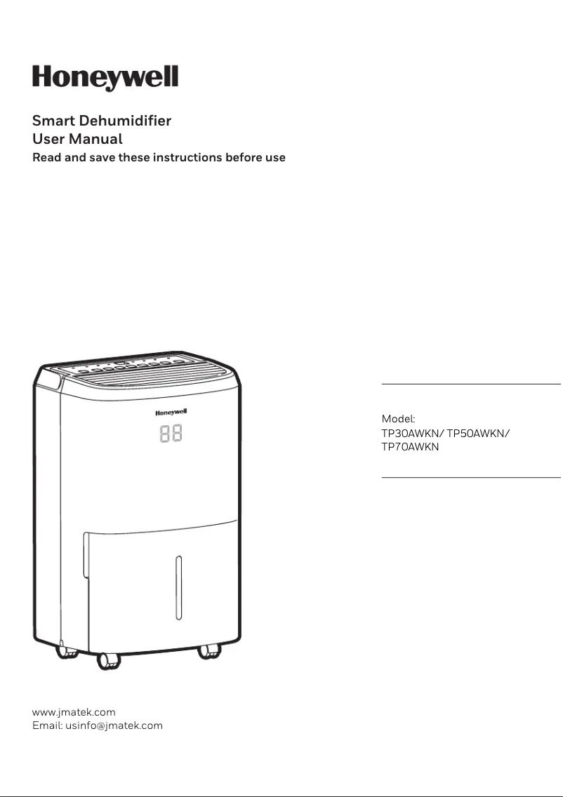 Page n°1 - Manuel utilisateur Honeywell TP70A