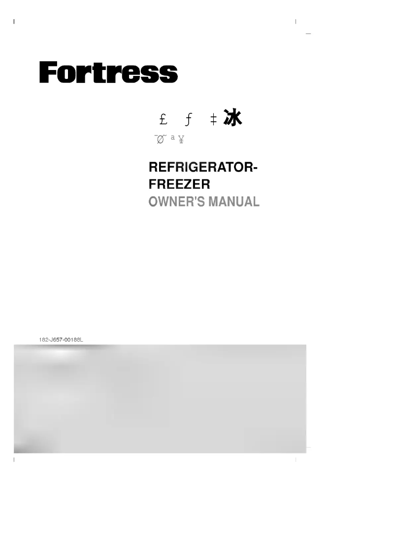 Image de la première page du manuel de l'appareil GR-132SJ