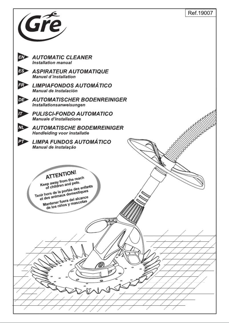 Page 1 de la notice Manuel utilisateur Gre 19007