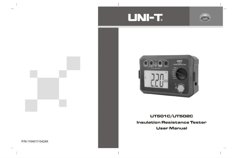 Page 1 de la notice Manuel utilisateur Uni-T UT502C