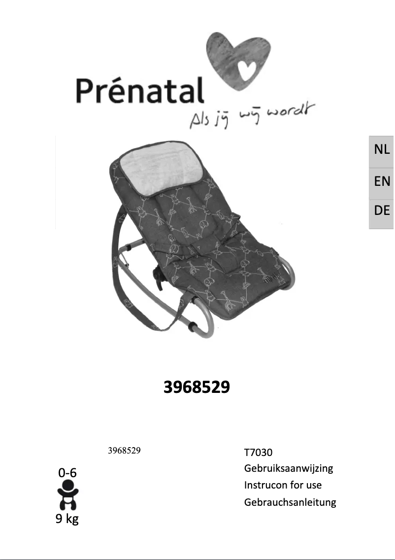 Image de la première page du manuel de l'appareil Nijntje T7030