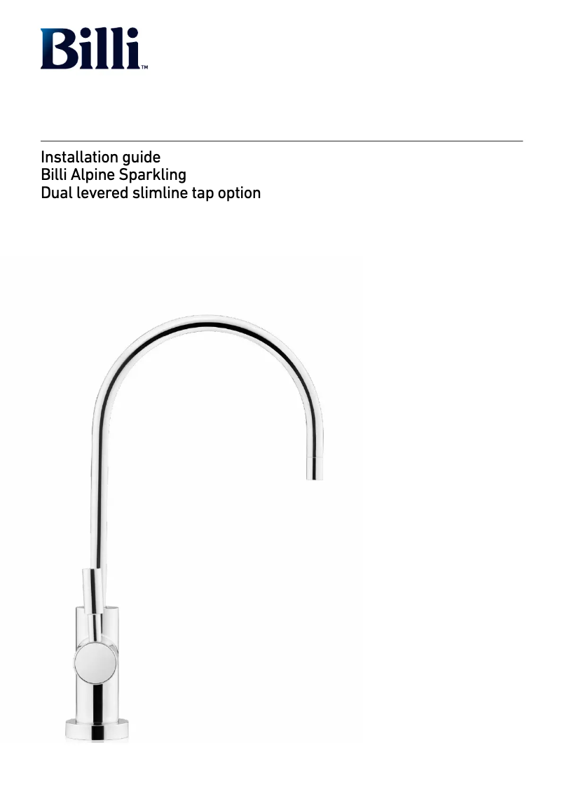 Image de la première page du manuel de l'appareil Alpine Sparkling