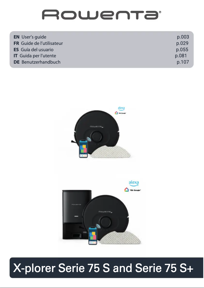 Image de la première page du manuel de l'appareil X-Plorer Serie 75S+ YY5352FE