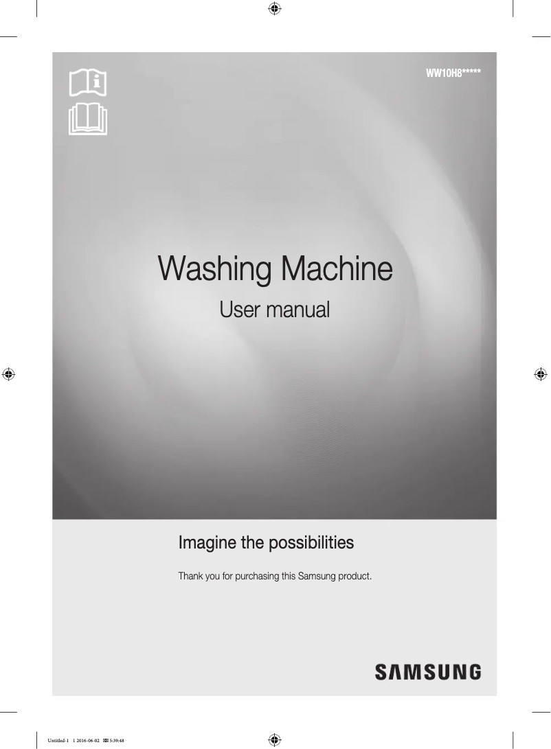 Image de la première page du manuel de l'appareil WW10H8430EW