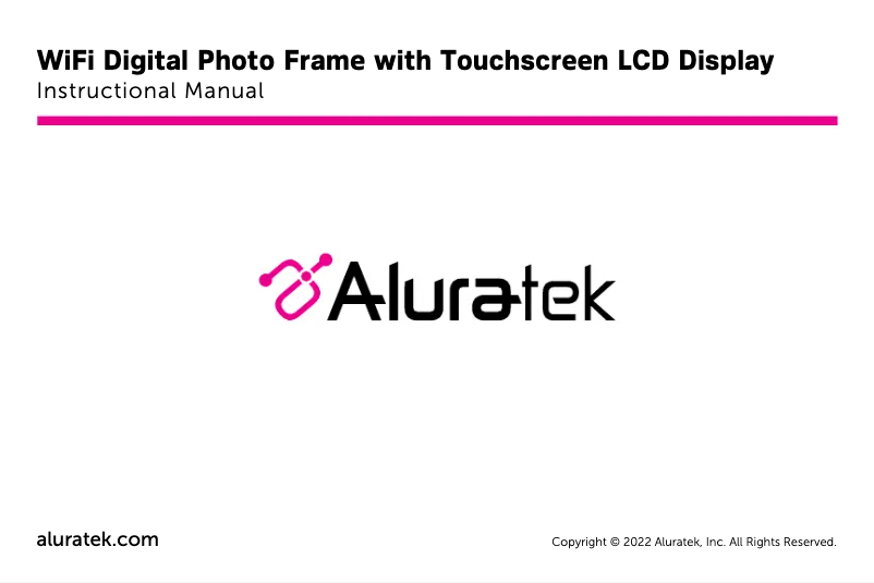 Page 1 de la notice Manuel utilisateur Aluratek AWDMPF117F