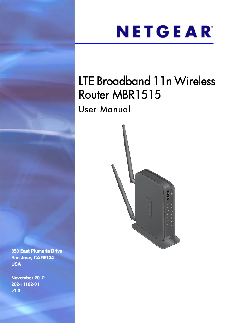 Page n°1 - Manuel utilisateur Netgear MBR1515