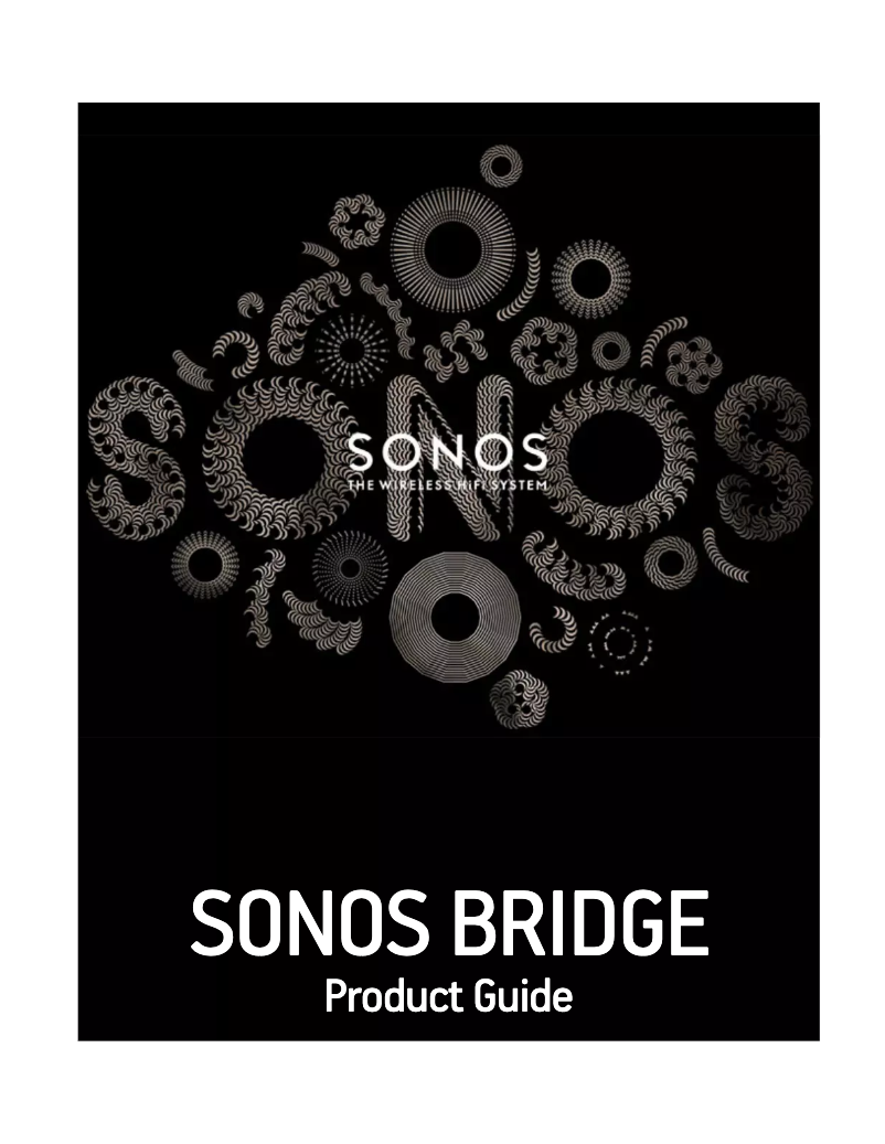 Page 1 de la notice Manuel utilisateur Sonos Bridge
