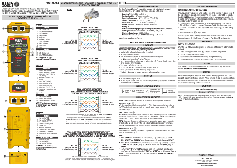 Página 1 del manual Manual de usuario Klein Tools VDV526-100