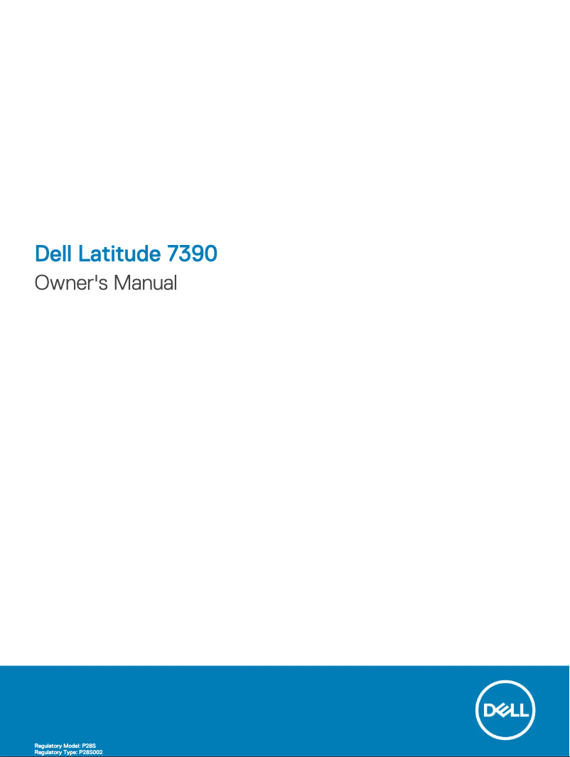 Page n°1 - Manuel utilisateur Dell Latitude 7390