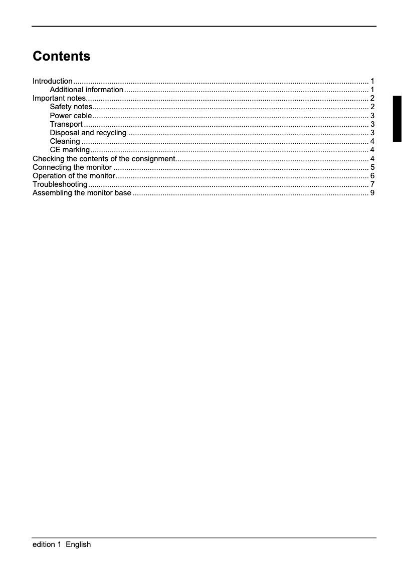 Page n°1 - Manuel utilisateur Fujitsu ScaleoView W19-1